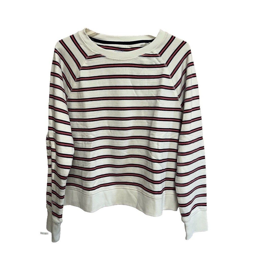 Vineyard Vines Striped Sweatshirt White Navy Red - Size XL - Excellent Condition